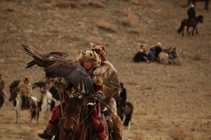 Kazakh Eagle Hunters start young